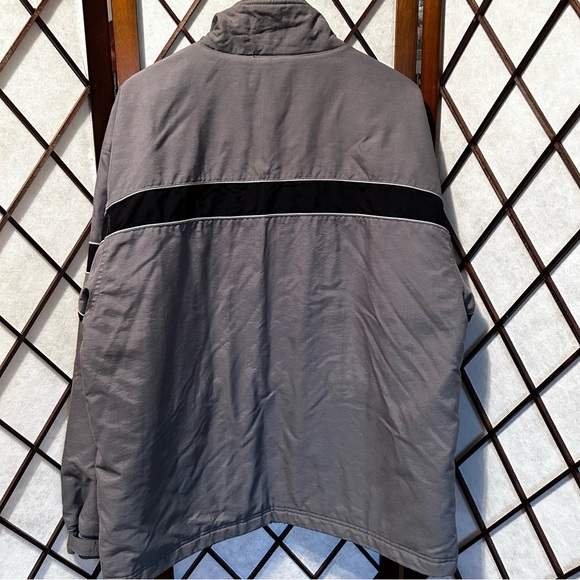 GAP Men’s Gray & Black Zip Front Winter Coat Large - Picture 3 of 11